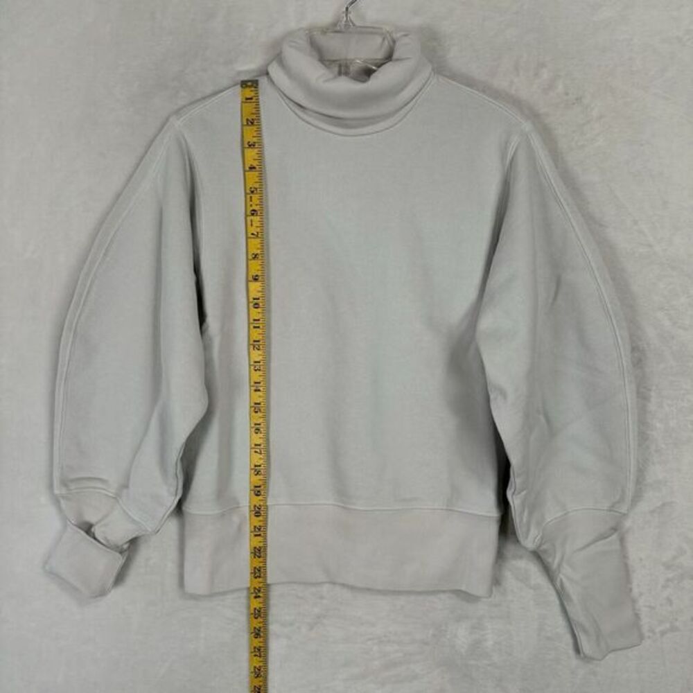 NWT AGOLDE Turtleneck Sweatshirt Size‎ XS Ribbed Trim Pullover Minimalist Chic - Picture 10 of 15